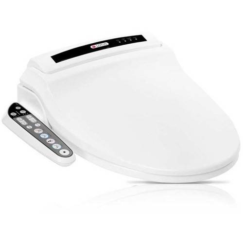 Lotus ATS-909 Round Smart Bidet Toilet Seat with PureStream, White