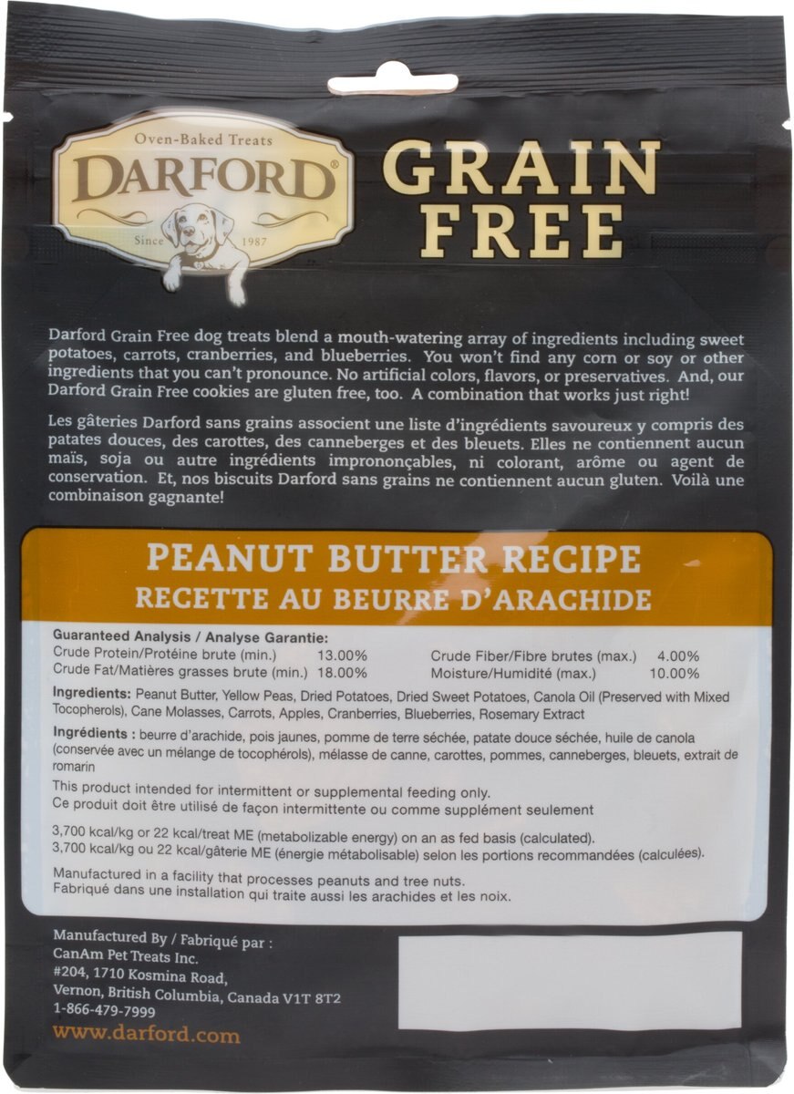 Darford Grain-Free Peanut Butter Recipe Dog Treats