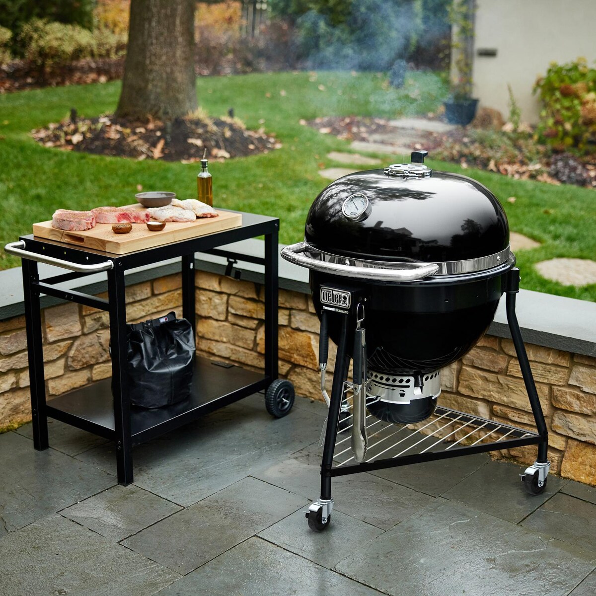 Weber Summit 24-Inch Kamado E6 Charcoal Grill with Stand