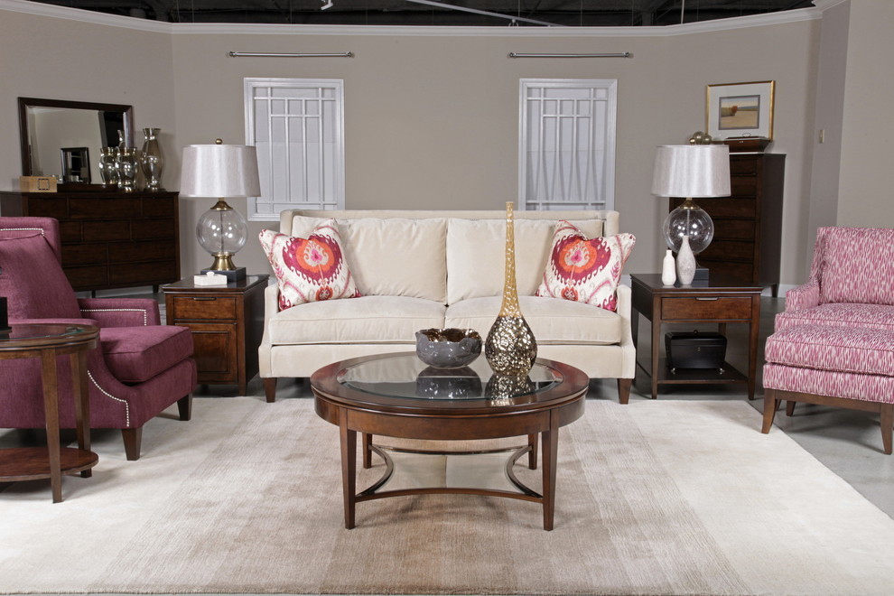 Kincaid Elise Solid Wood Aura Cocktail Table  Amaretto   Transitional   Coffee Tables   by Emma Mason  Houzz