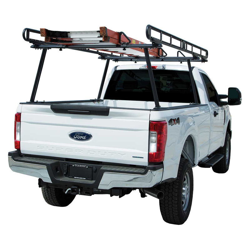 Buyers Products Black Powder-Coated Aluminum Truck Ladder Rack