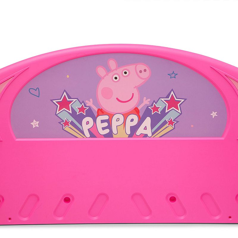 Delta Children Peppa Pig Plastic Sleep and Play Toddler Bed