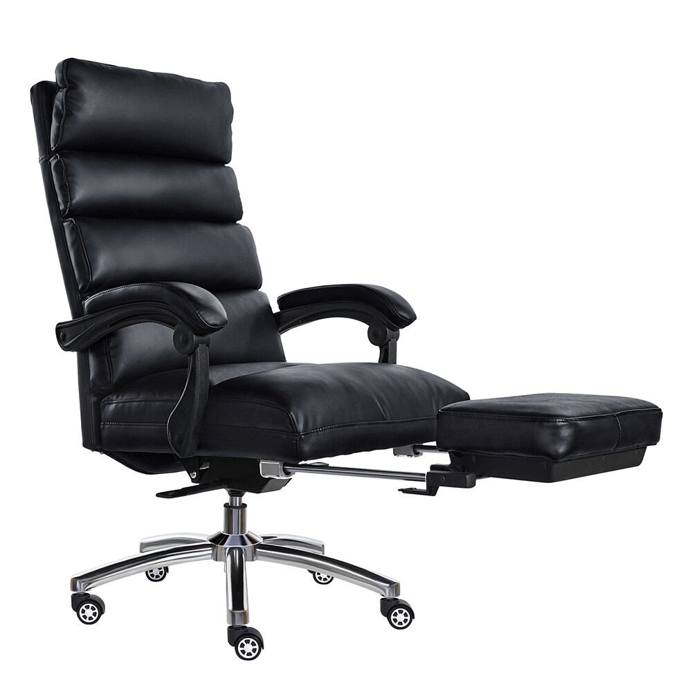 Swivel Chair High Back Adjustable Home Desk with Footrest for Office