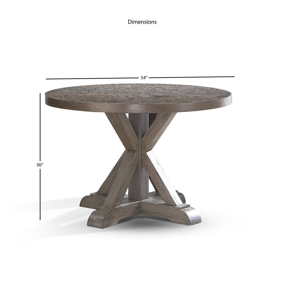 Steve Silver Molly Grey Round Dining Table MY4848T