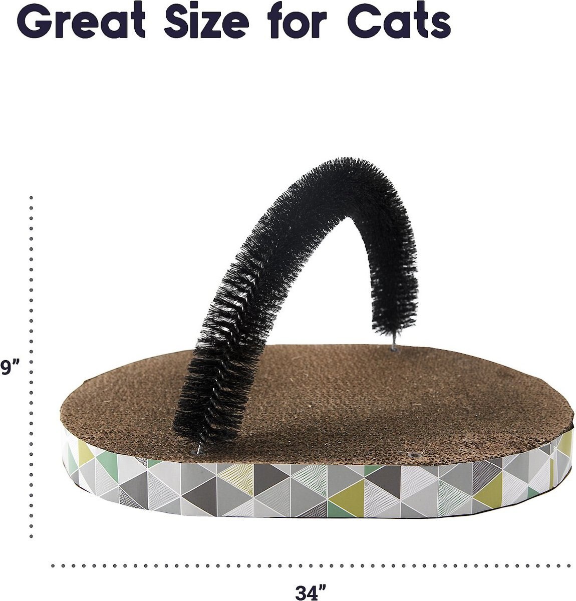 Petstages Scratch and Groom Scratch Pad and Grooming Brush Cat Toy