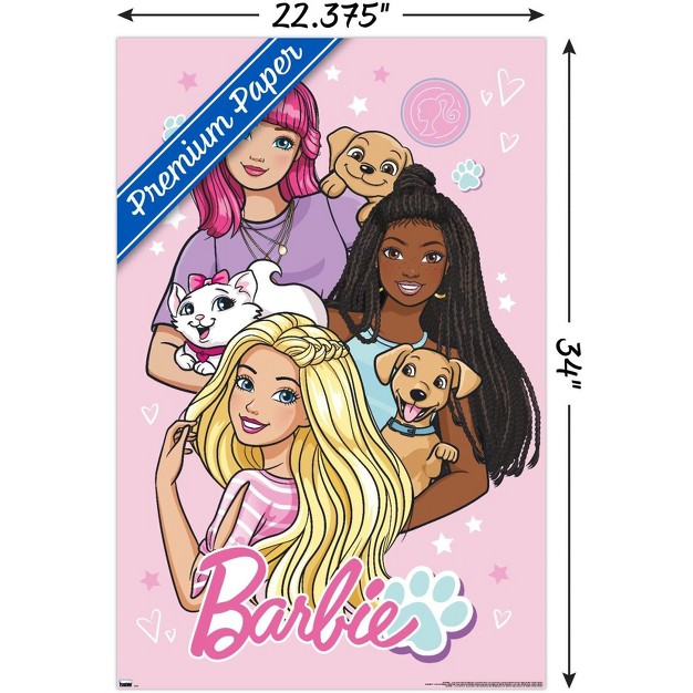 Trends International Mattel Barbie Cute Unframed Wall Poster Prints