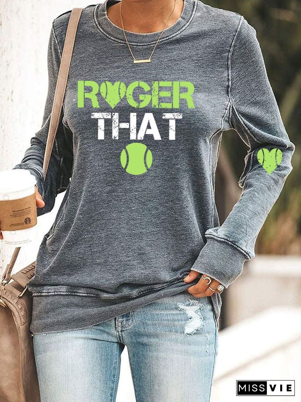 Women's tennis casual sweatshirt