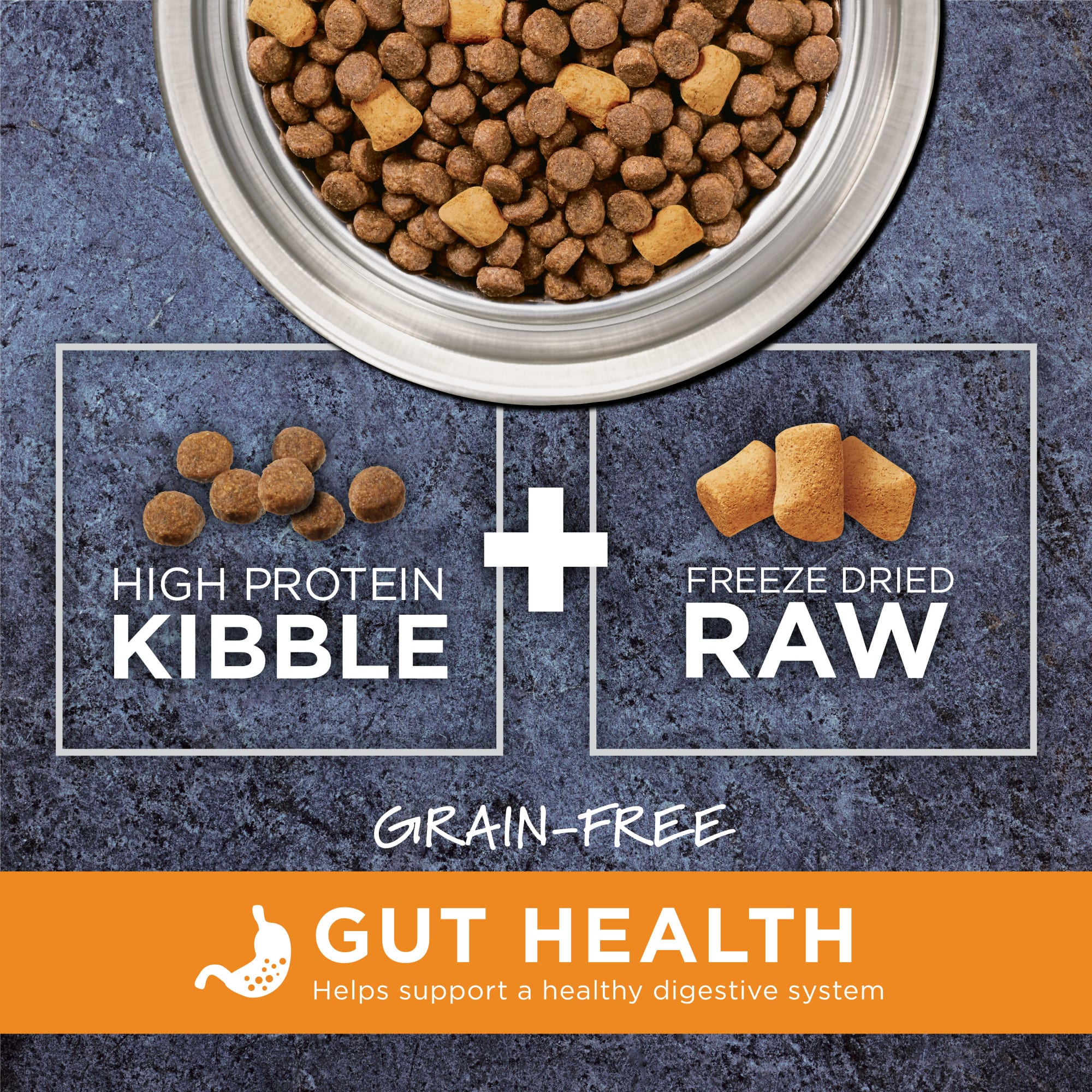 Instinct Raw Boost Gut Health Grain Free Recipe with Real Chicken Natural Dry Dog Food， 18 lbs.