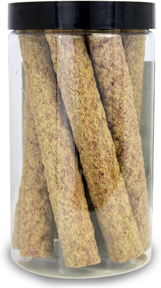 Exotic Nutrition Apple and Oat Puff Sticks Rabbit Treats， 9 count