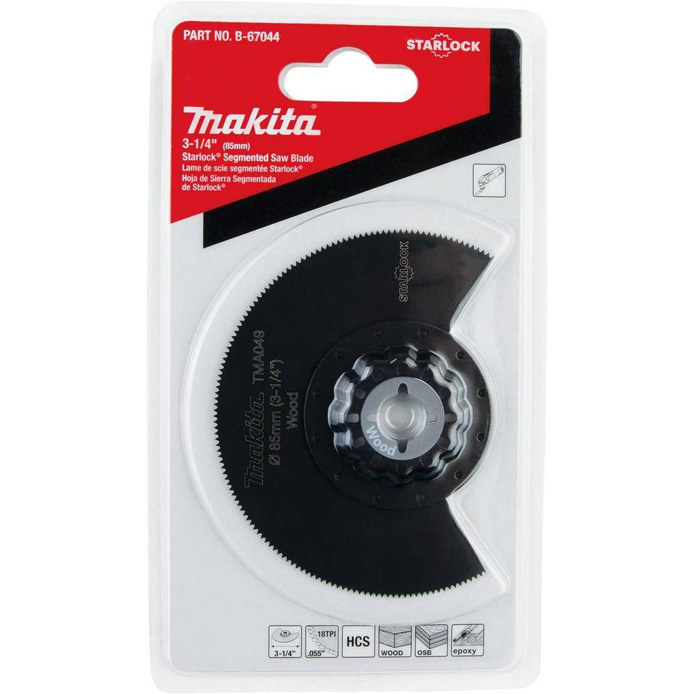 Makita 3-14 in. Starlock Segmented Saw Blade B-67044