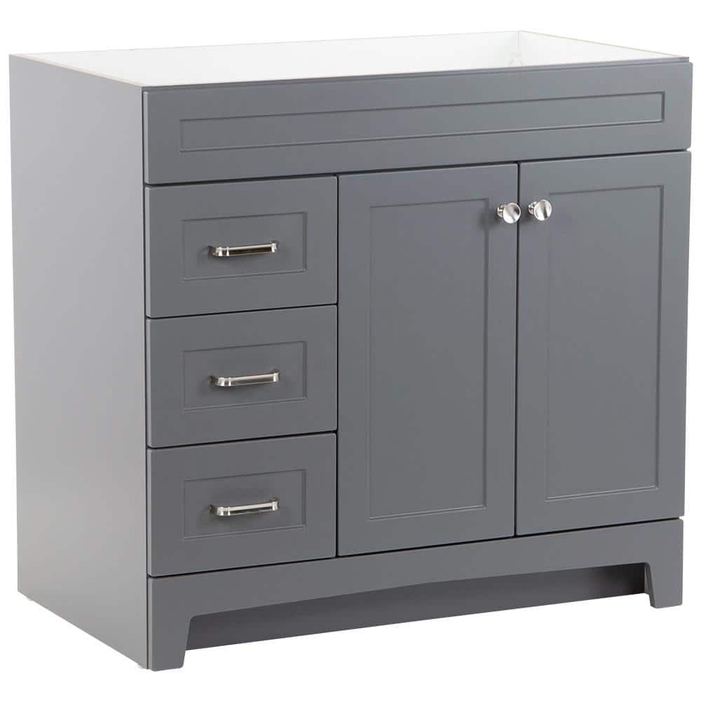 Home Decorators Collection Thornbriar 36 in W x 2152 in D x 342 in H Bath Vanity Cabinet Only in Cement