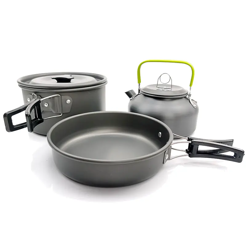 Utensils cooking cookware sets Camping Tableware Outdoor Cookware Set Pots Tourist Dishes Bowler Kitchen Equipment