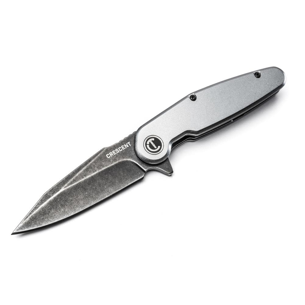 3-1/2 Harpoon Blade Aluminum Handle Pocket Knife