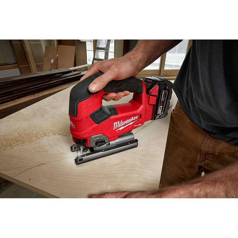 MW M18 FUEL 18V Lithium-Ion Cordless Brushless Oscillating Multi-Tool with FUEL Compact Router and Jigsaw (3-Tool) 2836-20-2723-20-2737-20