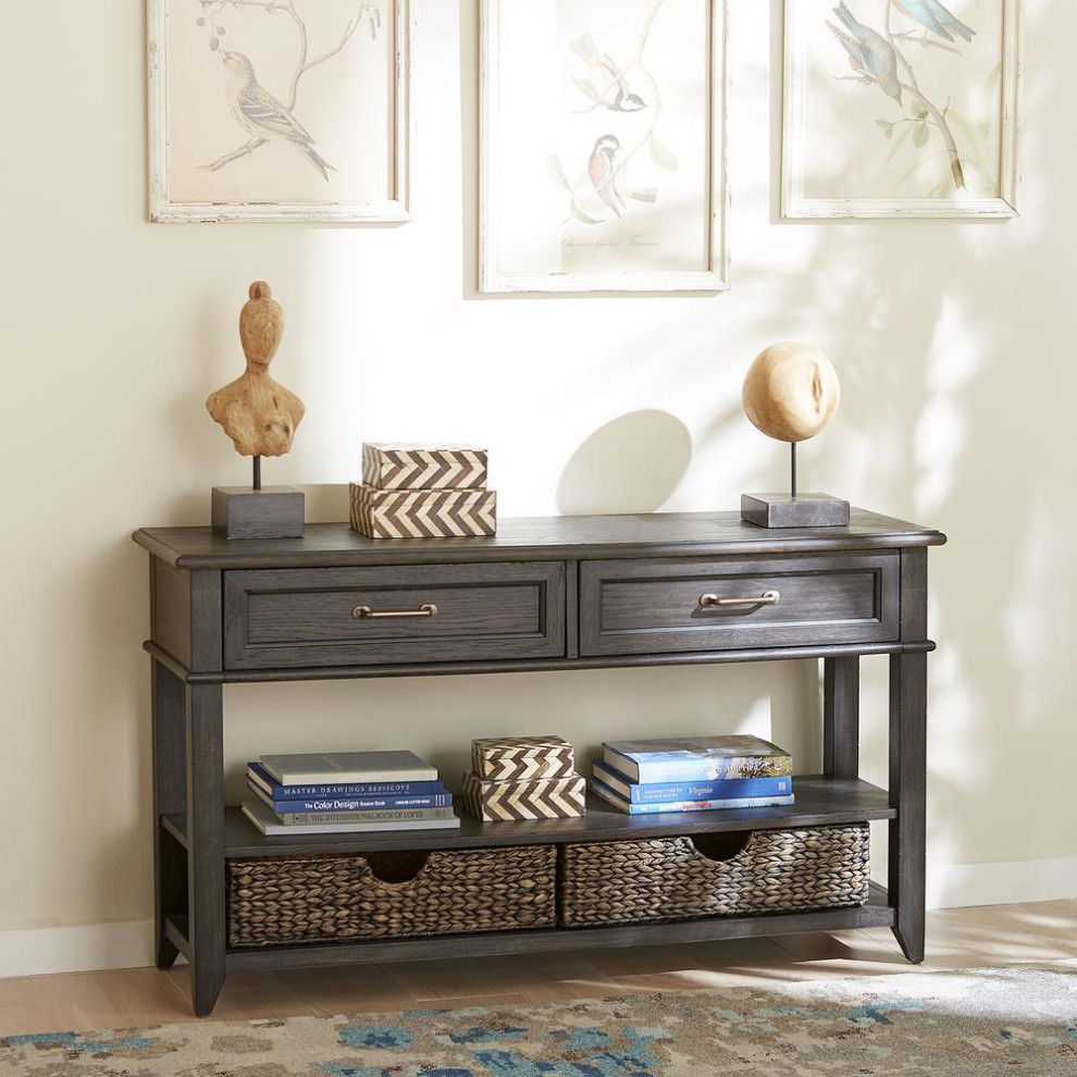 Mill Creek 2 Drawer Sofa Table   Contemporary   Coffee Tables   by BisonOffice  Houzz