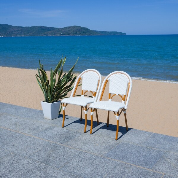 SAFAVIEH California Outdoor Side Chair Set of 2 (Fully Assembled)