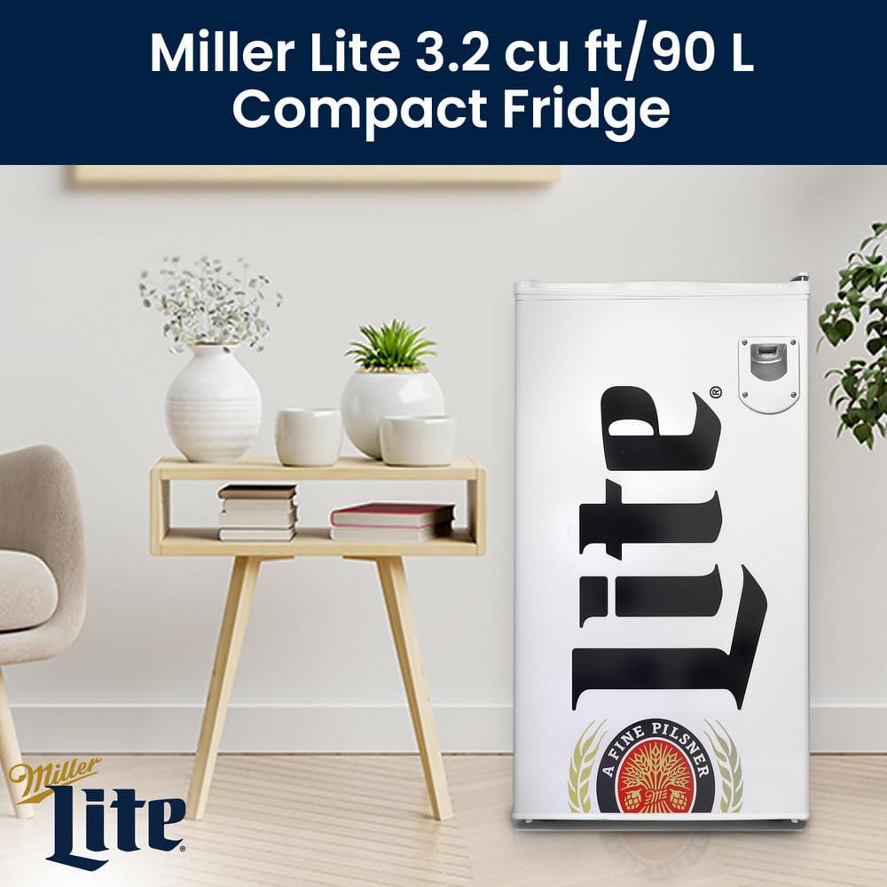 Koolatron 33 cu ft Miller Lite Mini Fridge in White