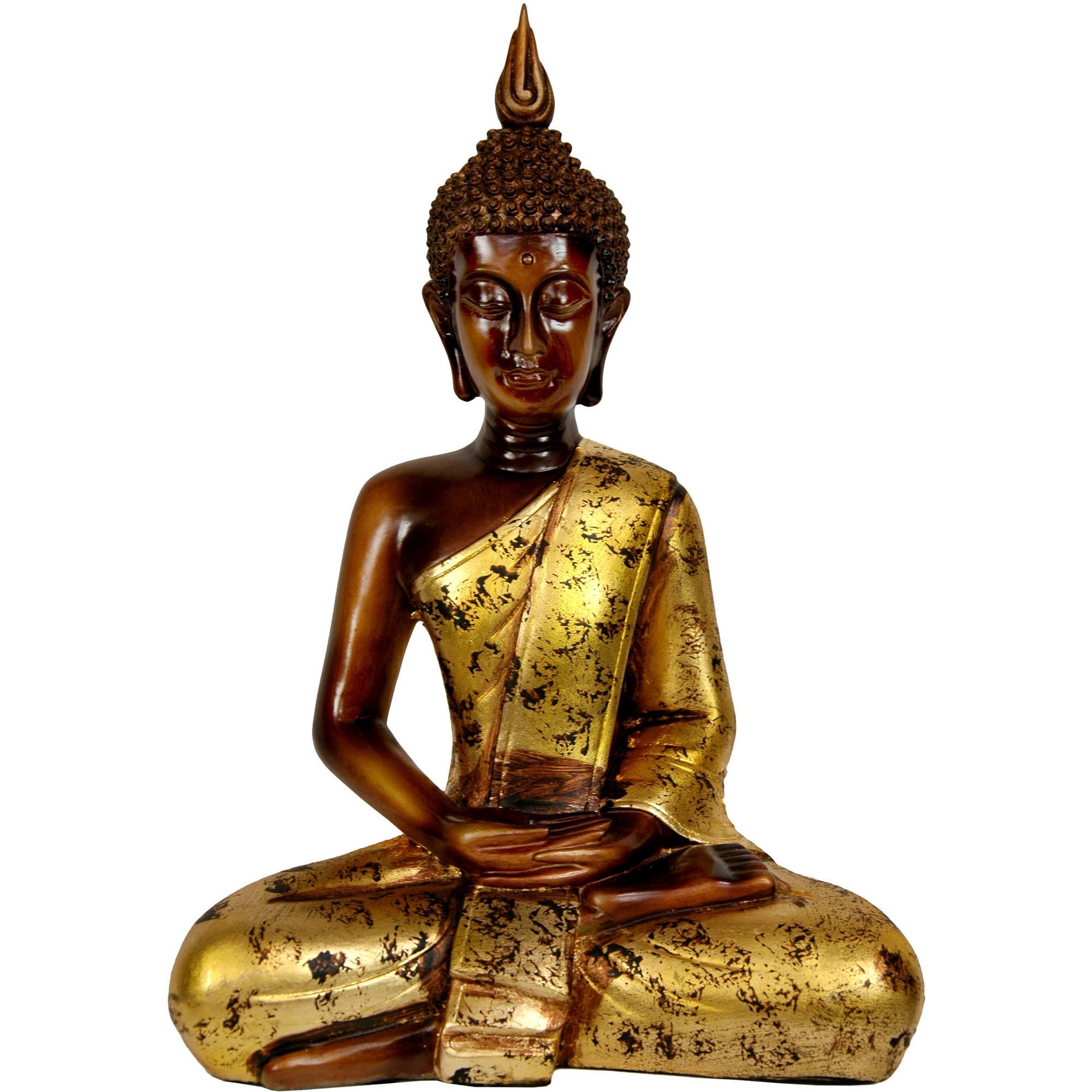 Oriental Furniture 1 6" Thai Sitting Buddha Statue