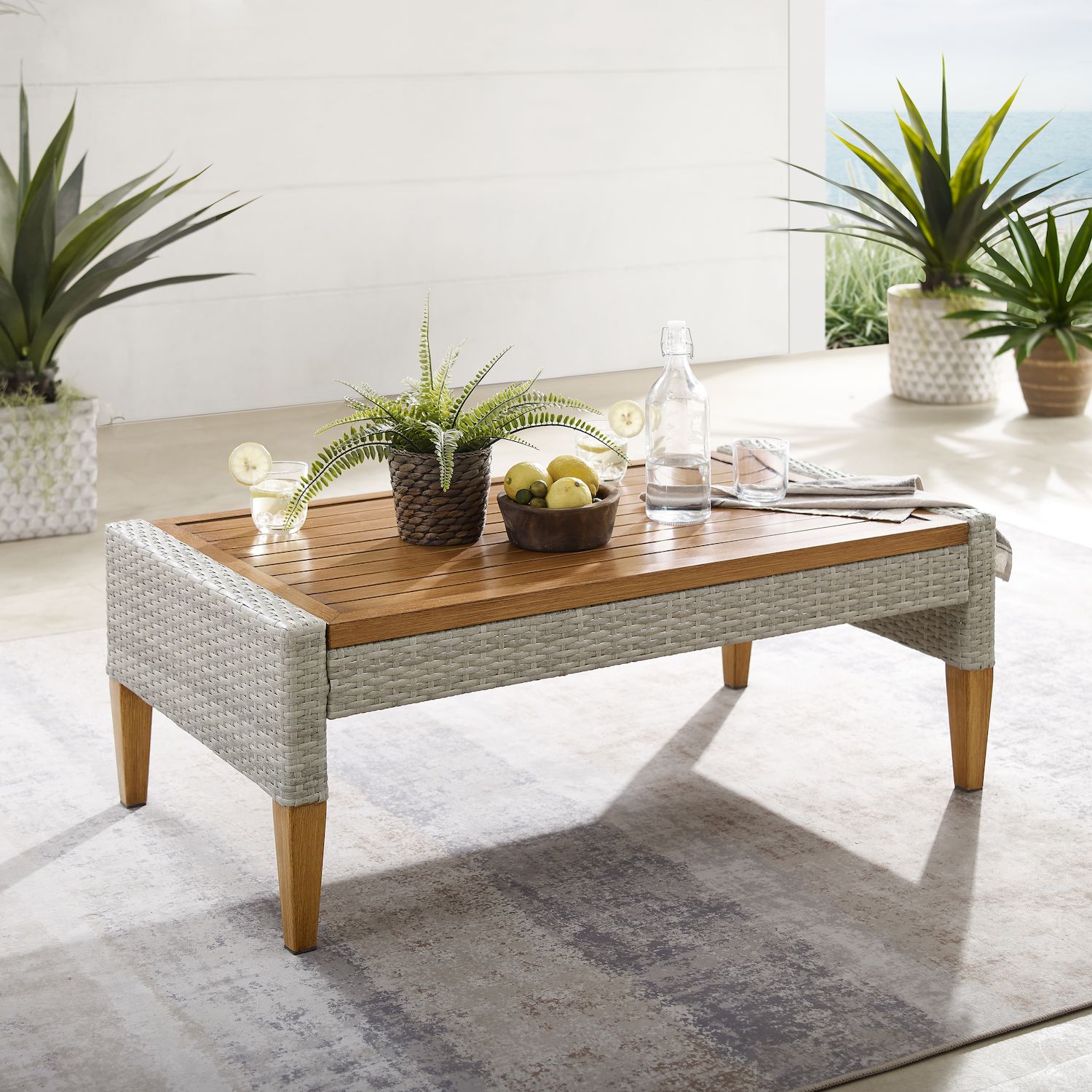 Crosley Capella Outdoor Wicker Coffee Table