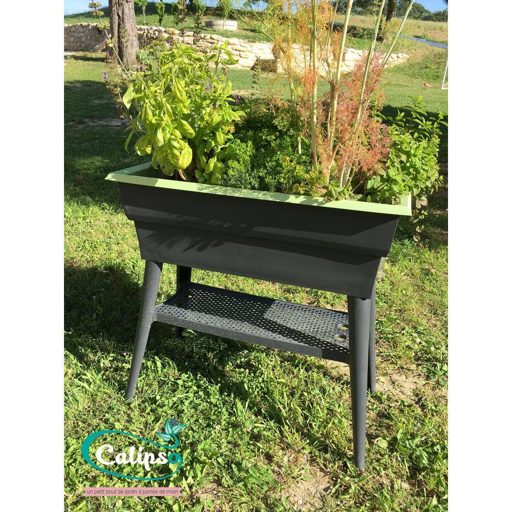 Bosmere English Garden Maxi 32 in. L x 15 in. W x 31-12 in. H Self Watering Plastic Raised Garden Bed L770