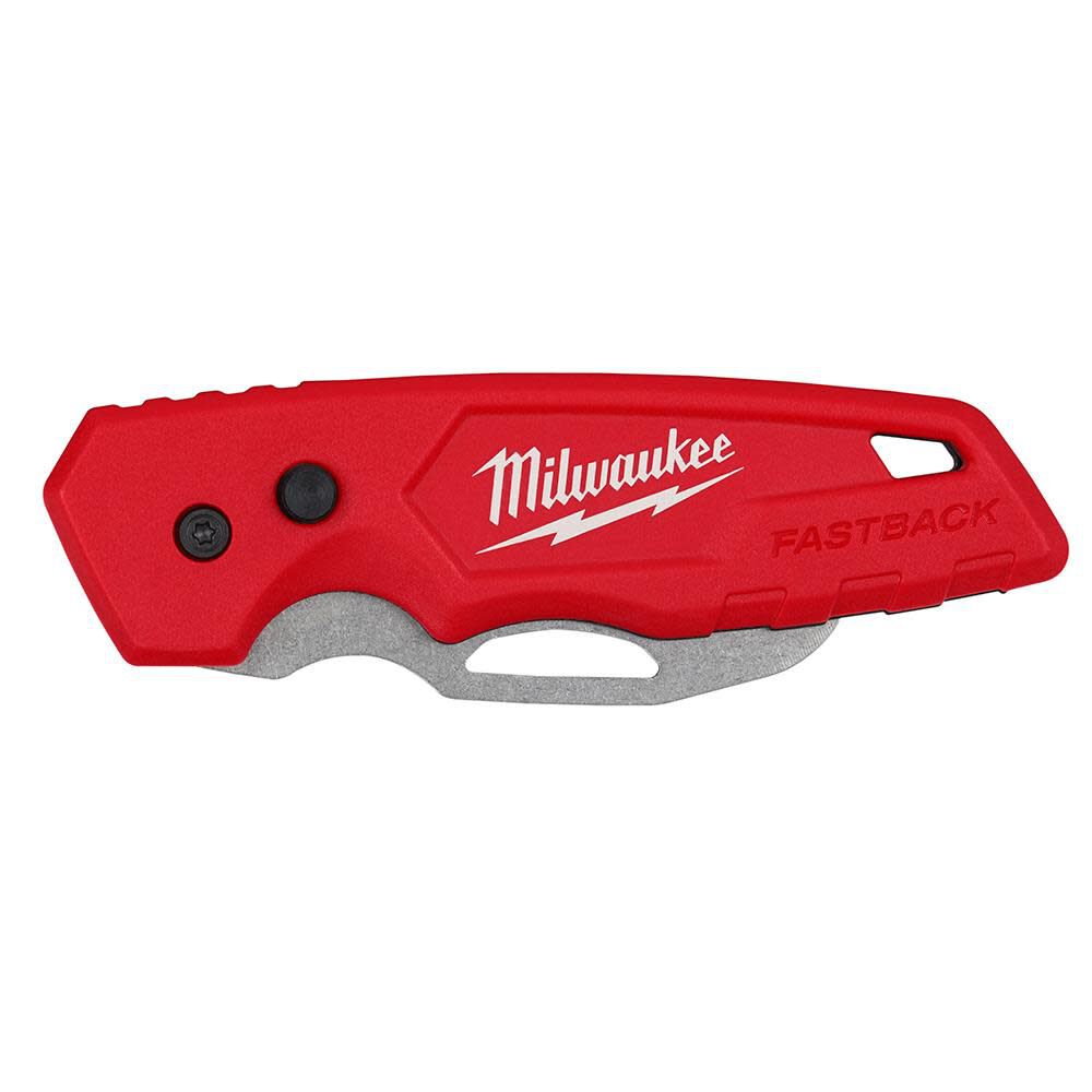 Milwaukee FASTBACK Hawkbill Folding Pocket Knife 48-22-1525 from Milwaukee