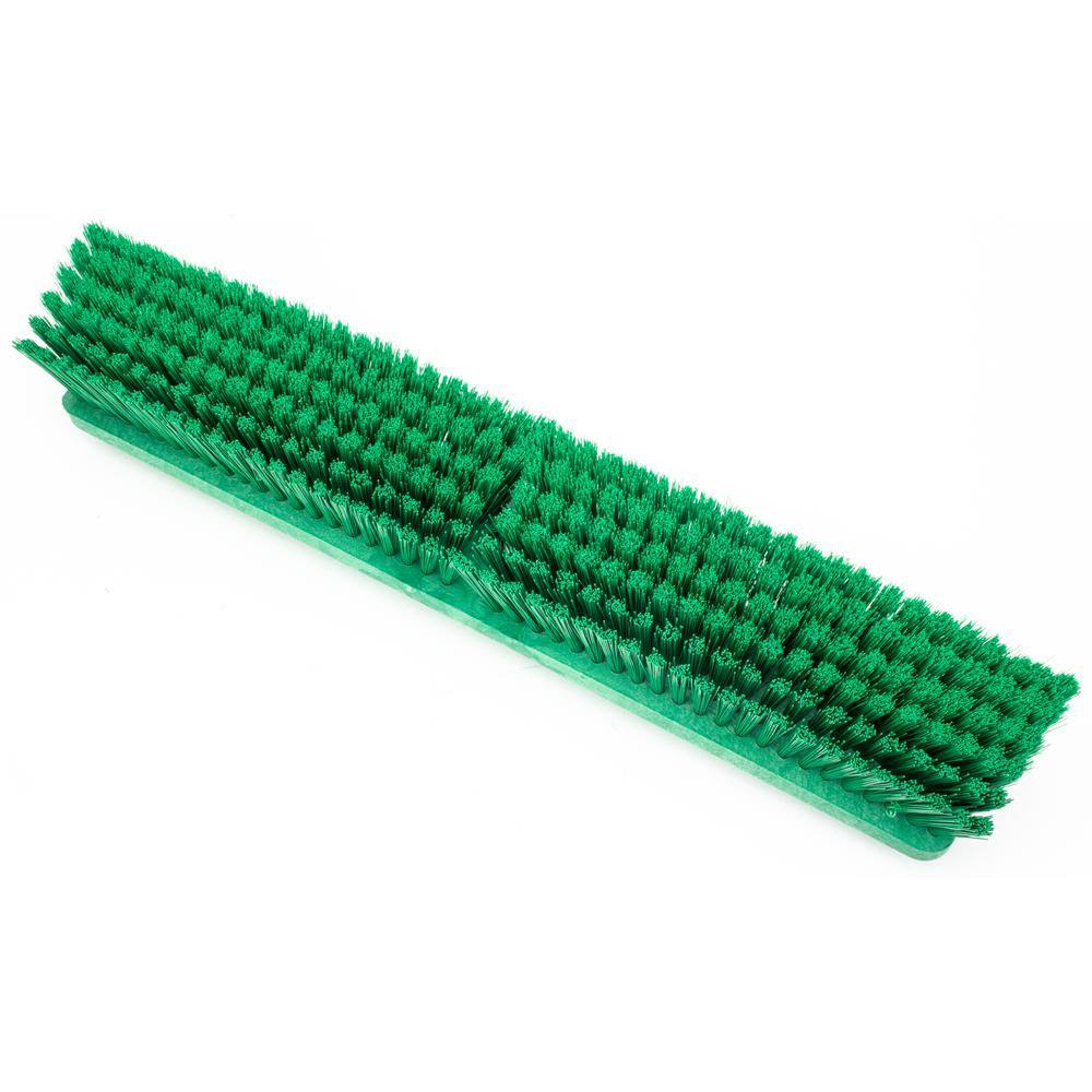 CFS Brands Sparta 18 in. Green Polypropylene Push Broom Head (12-Pack) 41890EC09