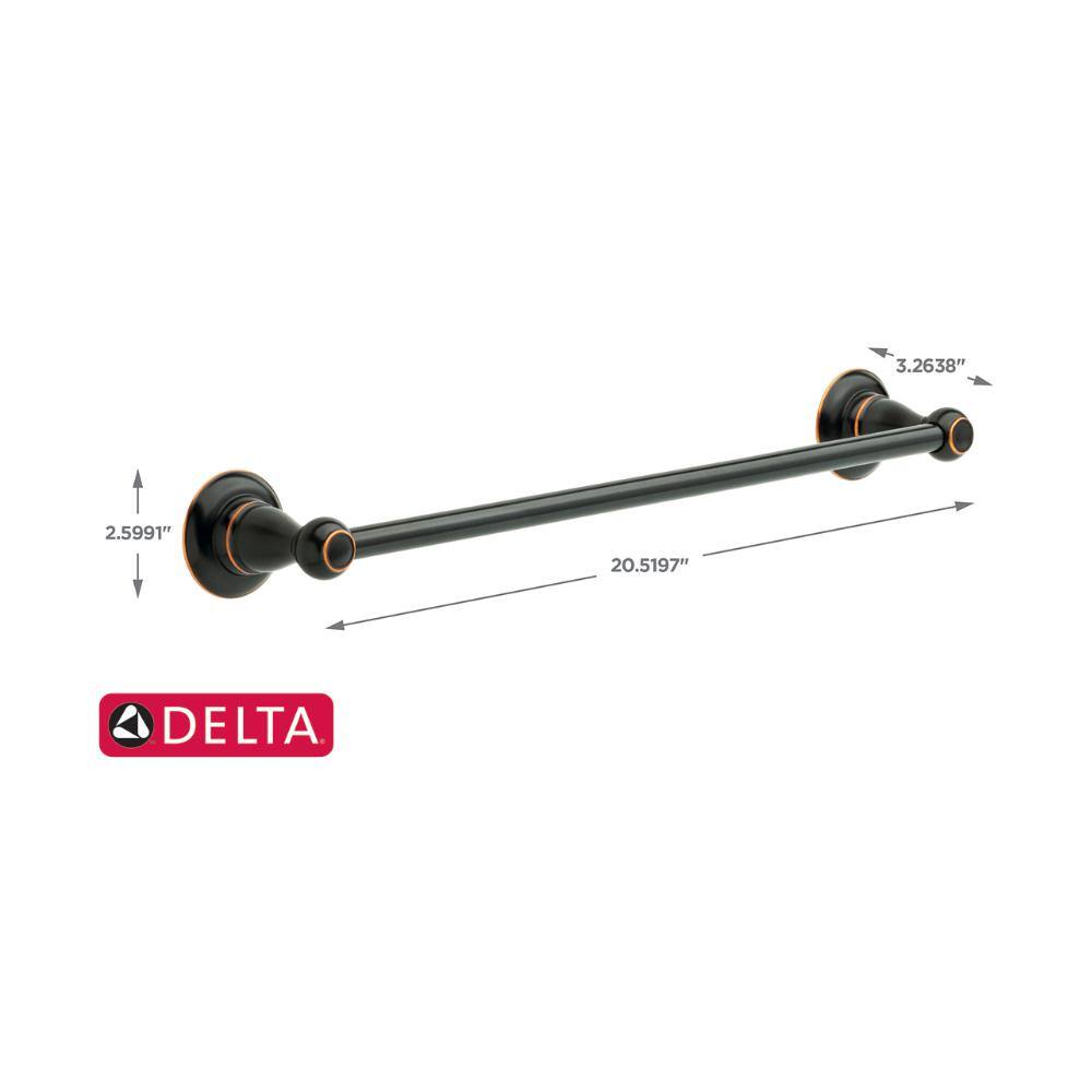 Delta Porter 18 in. Towel Bar in Oil Rubbed Bronze 78418-OB1