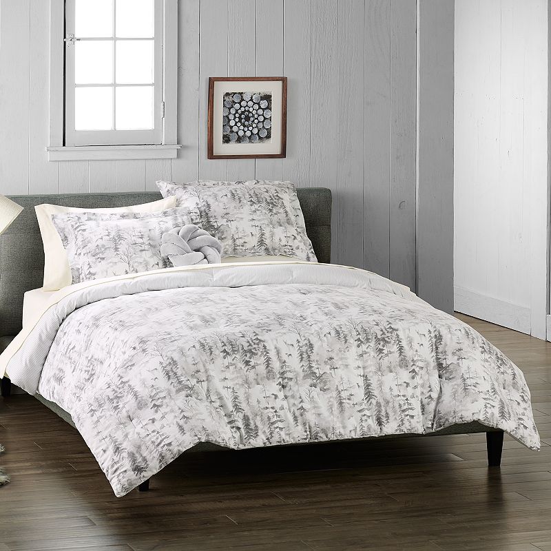 Cuddl Duds® Heavyweight Flannel Watercolor Forest Comforter Set with Shams