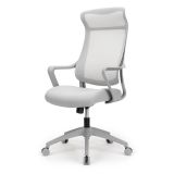 Lenzer Mesh High-Back Task Chair， Gray， BIFMA Certified