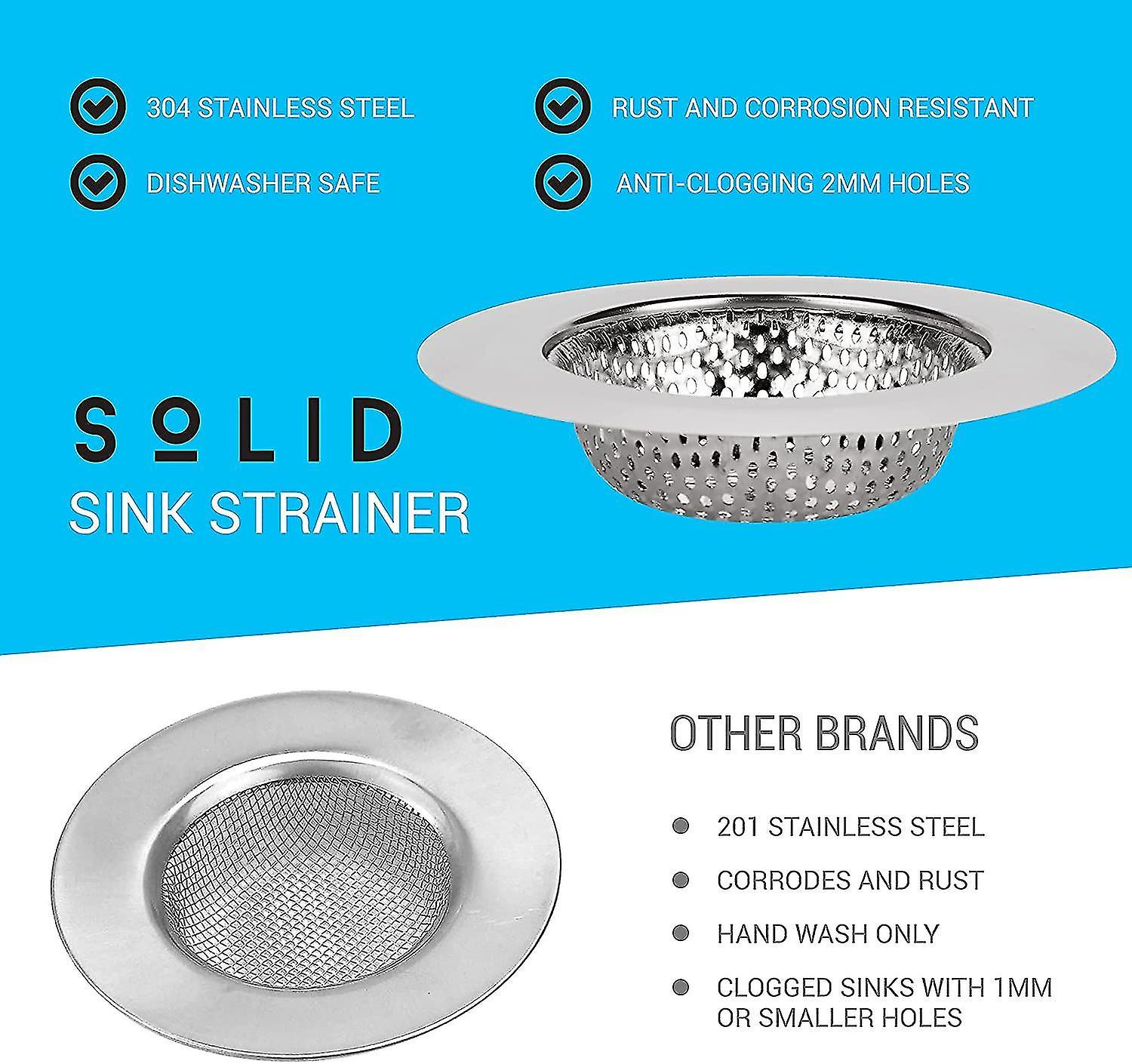 2pcs Kitchen Sink Filter， 4.5 Inches In Diameter (approximately 11.4 Cm)， Wide Sides