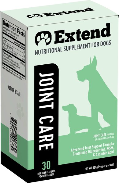 Extend Joint Care Nutritional Dog Supplements， 30 count