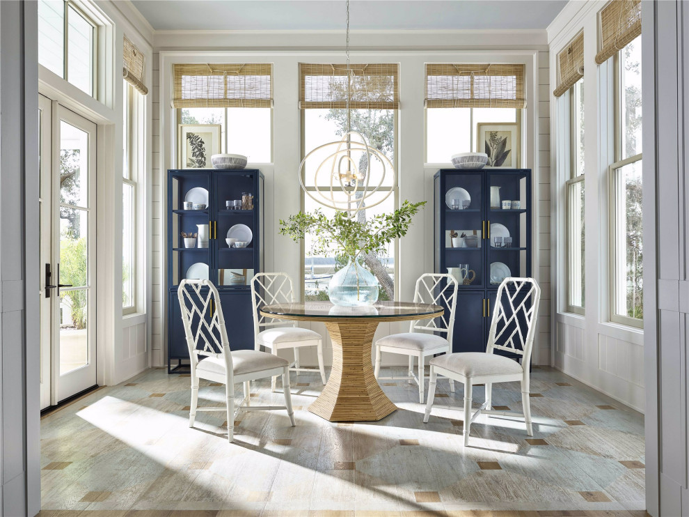 Nantucket Round Dining Table w/Glass Top   Tropical   Outdoor Dining Tables   by Universal Furniture Company  Houzz