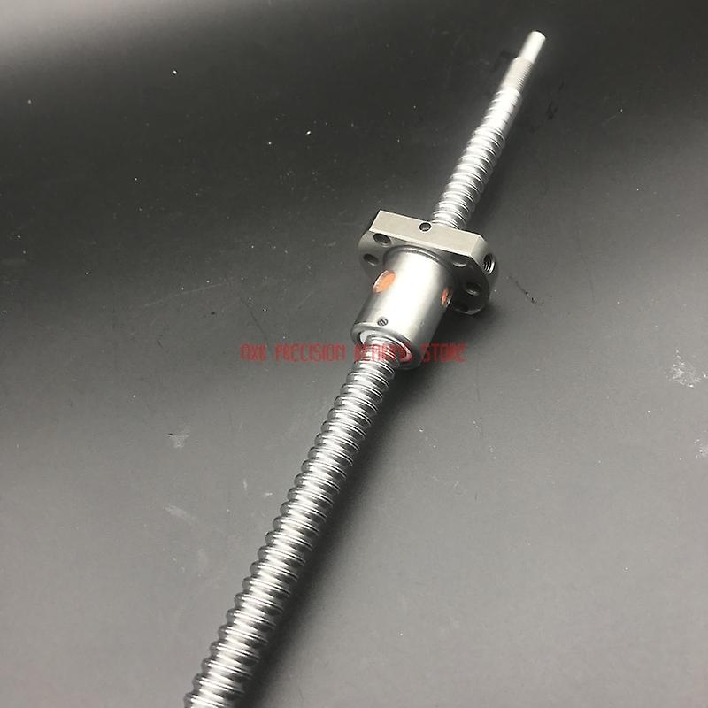 Axk Cnc Router Parts Sfu1204 400mm Ball Screw L=400mm C7 Rolled Ballscrew With Single Ballnut For Cnc Parts Bk/bf10 Machined