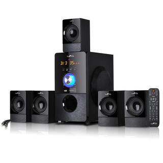 BEFREE SOUND 5.1-Channel Surround Sound Bluetooth Speaker System in Black 98595498M