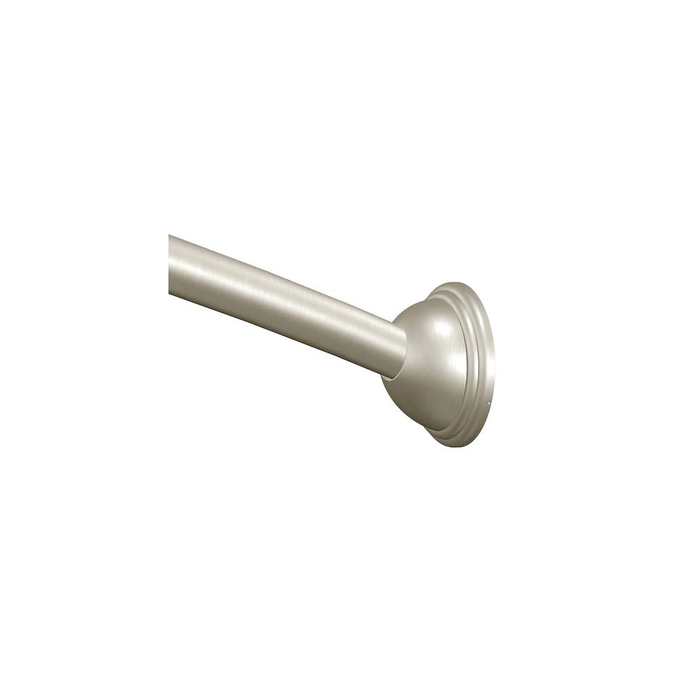 Moen Shower Rod Brushed Nickel 72 Adjustable Curved