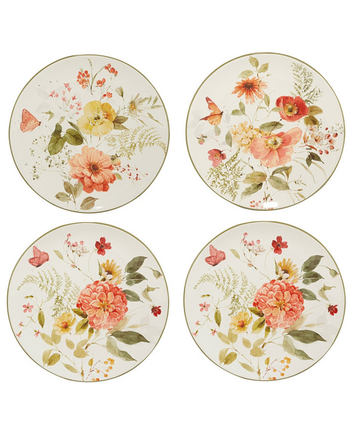 Certified International Nature's Song Set of 4 Dinner Plate 11