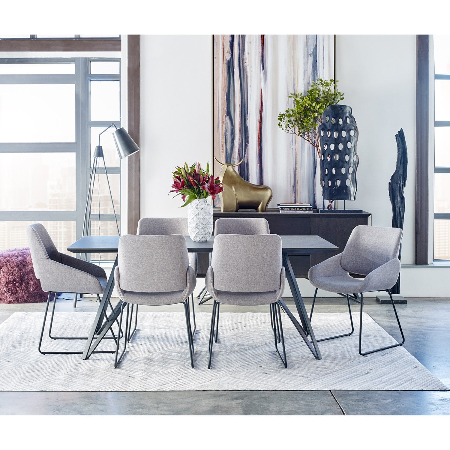 Lisboa Dining Chair Light Grey