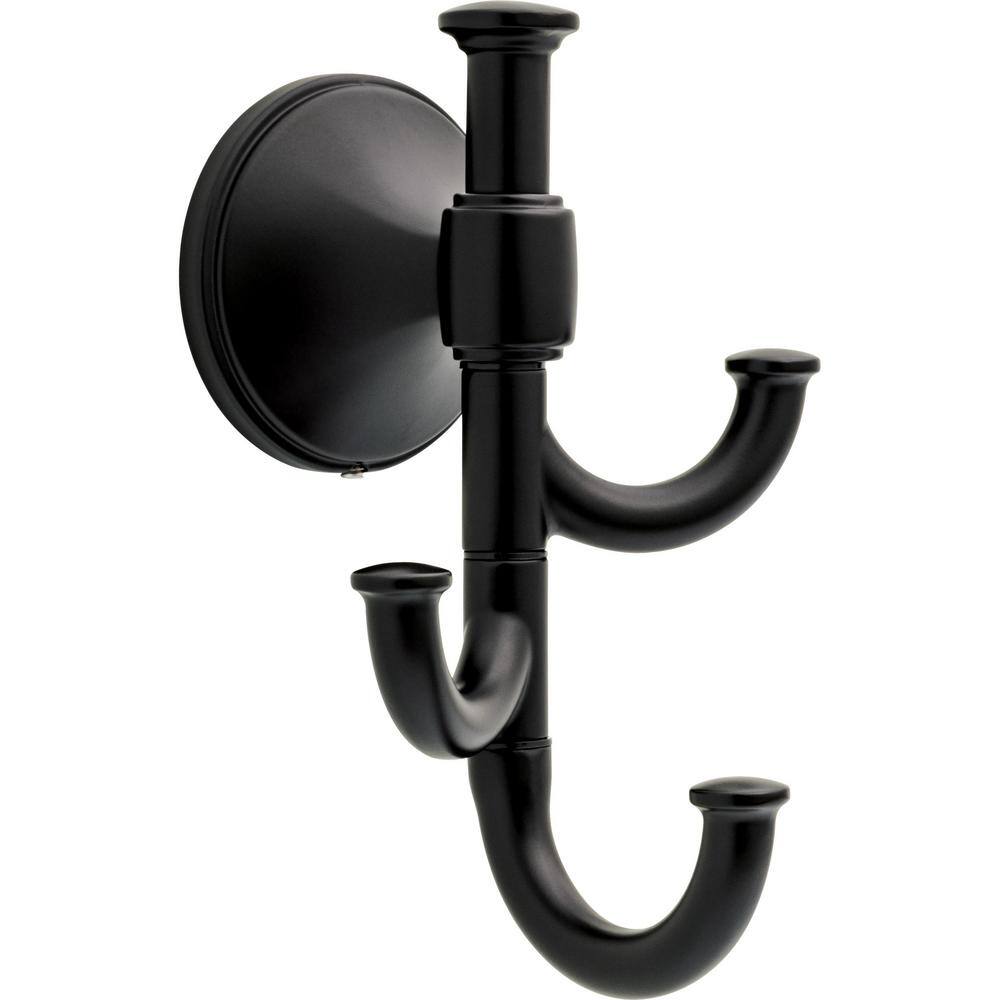 Delta Accolade Expandable Robe J-Hook in Matte Black ACC35-MB