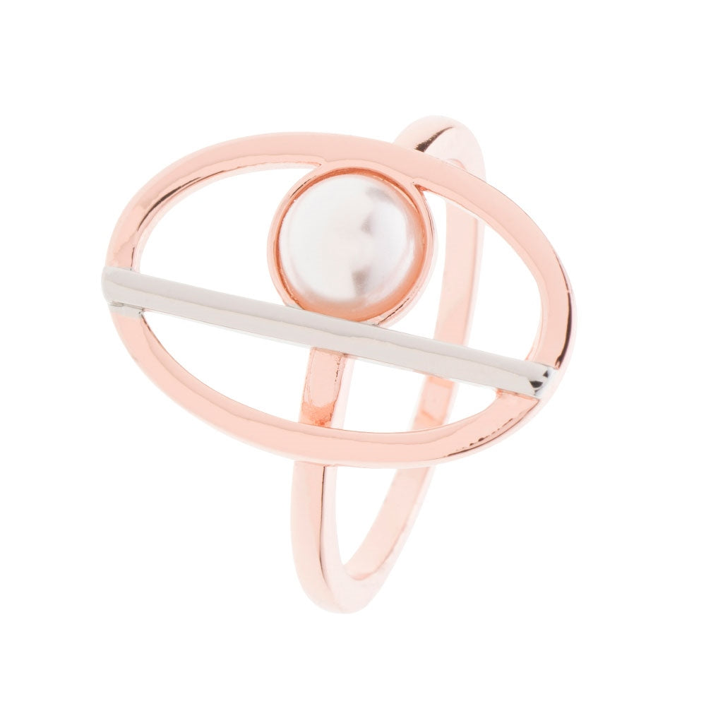 Belleek Living Jewellery Rose Pearl Ring