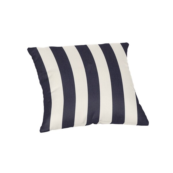 18 inch square Striped Sunbrella Throw Pillow in 20 fabric choices