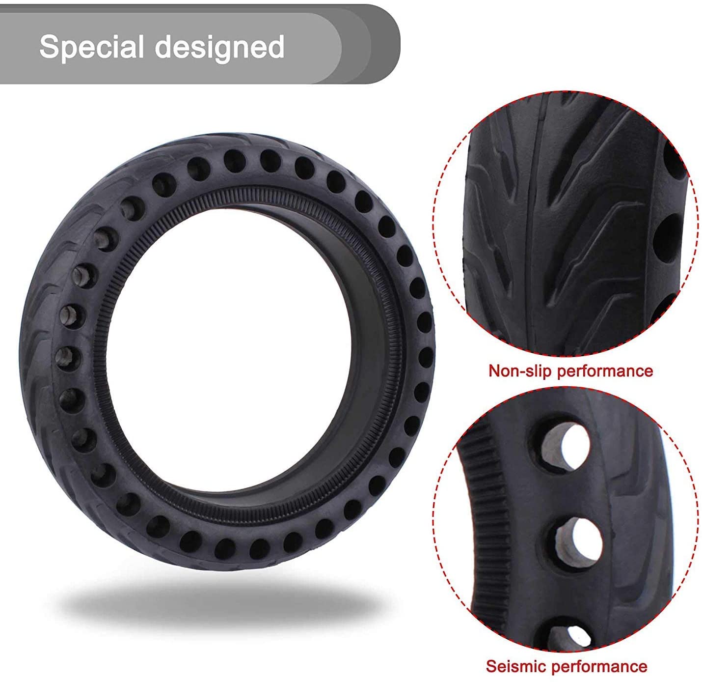 ASTVSHOP Solid Tire Wheel's Replacemen Accessories for Electric Scooter Xiaomi Mi m365