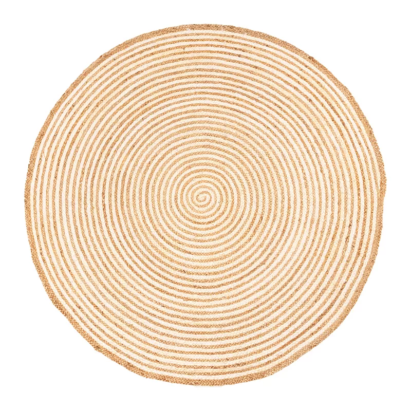 Superior Braided Jute Round Area Rug