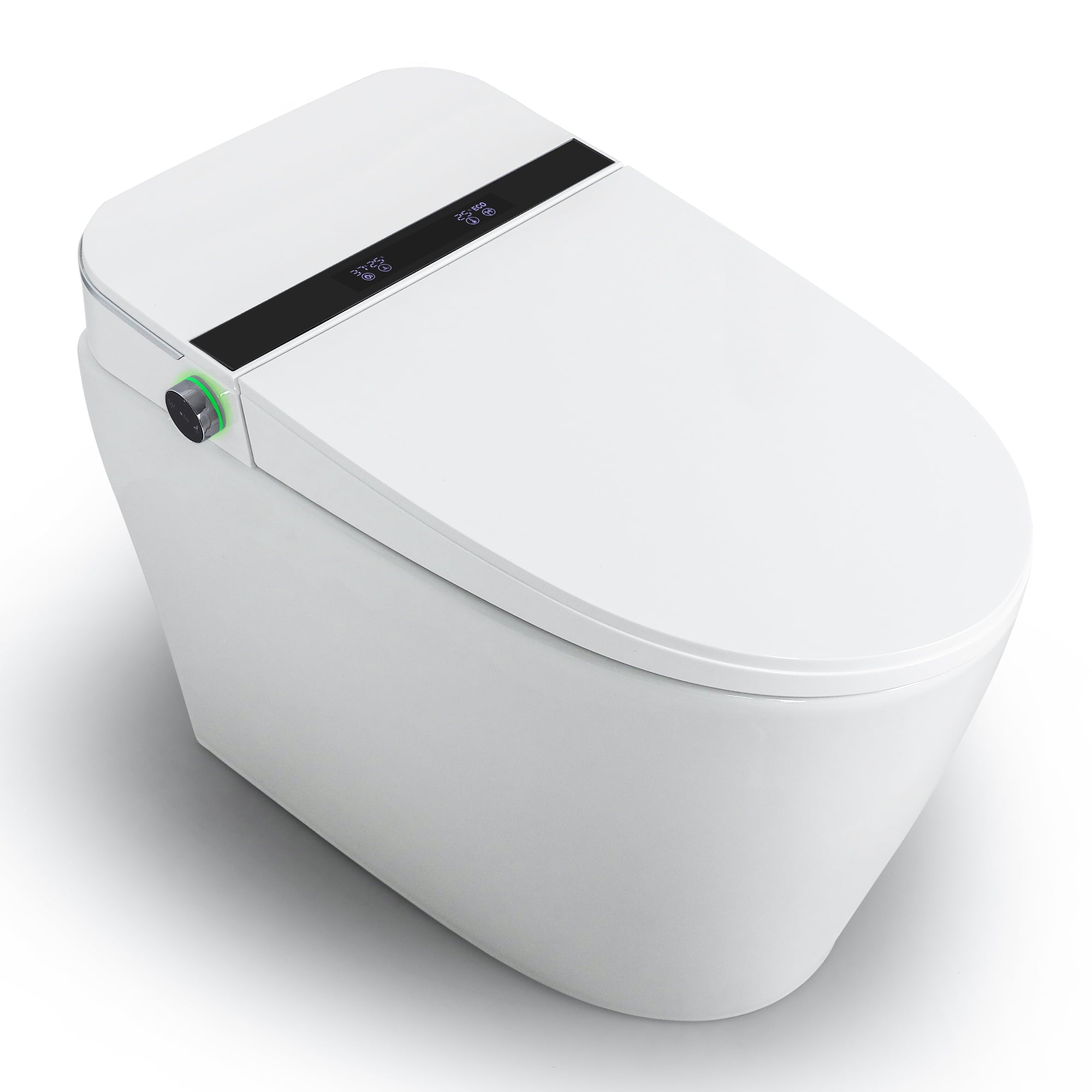 Teekyooly 2023 Smart Bidet Toilet, One Piece Toilet with Auto Open/Close Lid, Auto Dual Flush, Heated Seat, UV LED Sterilization, Warm Water and Dry