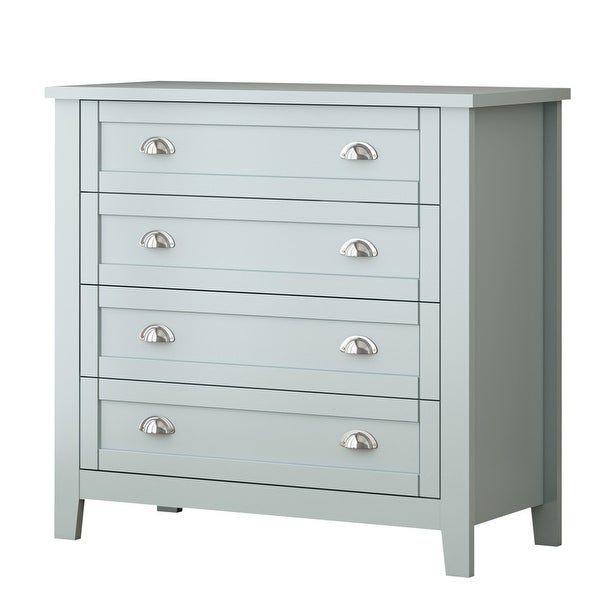 Country 4 Drawer Combo Chest of Drawers Bedroom Storage Cabinet - - 36966265