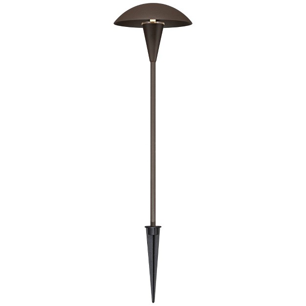 High Bronze Led Mushroom Path Lights Set Of 2