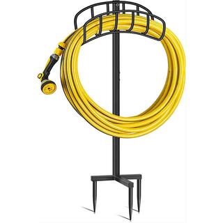 Cubilan Garden Hose Holder Detachable Metal Hose Stand Outdoor Water Hose Holder Freestanding Hose Hanger B09XR3QSYQ