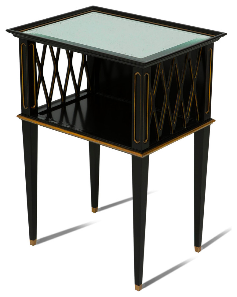 Noir Accent Table   Transitional   Side Tables And End Tables   by Maitland Smith  Houzz