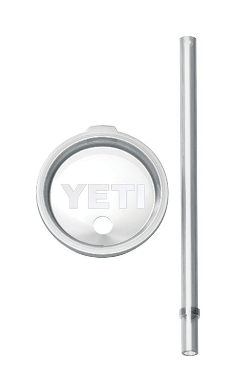 YETI Rambler 20oz Clear BPA Free Tumbler Lid and Straw