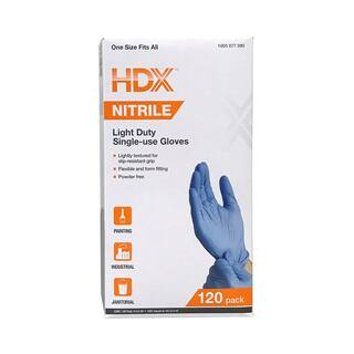 HDX 120-CT Disposable Nitrile Gloves HDXGNPR120