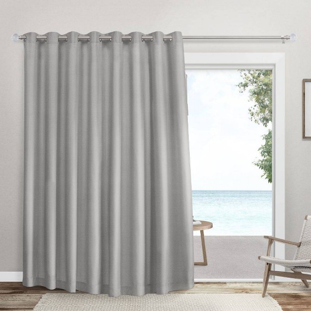 Sateen Blackout Solid Grommet Top Extra Wide Curtain Panel Exclusive Home